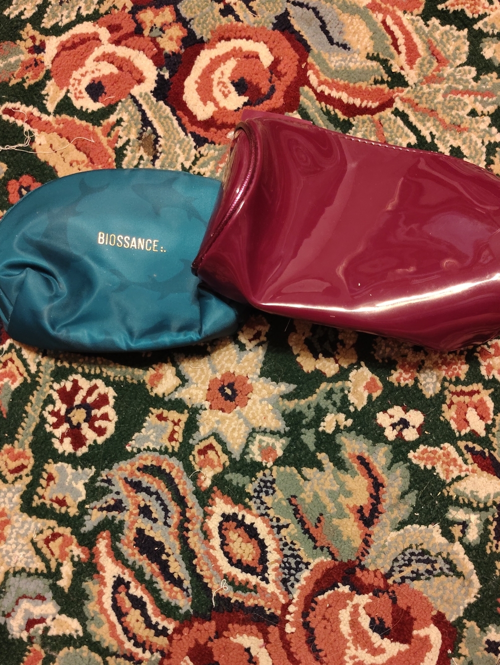 Biossance And Ulta Cosmetic Bags